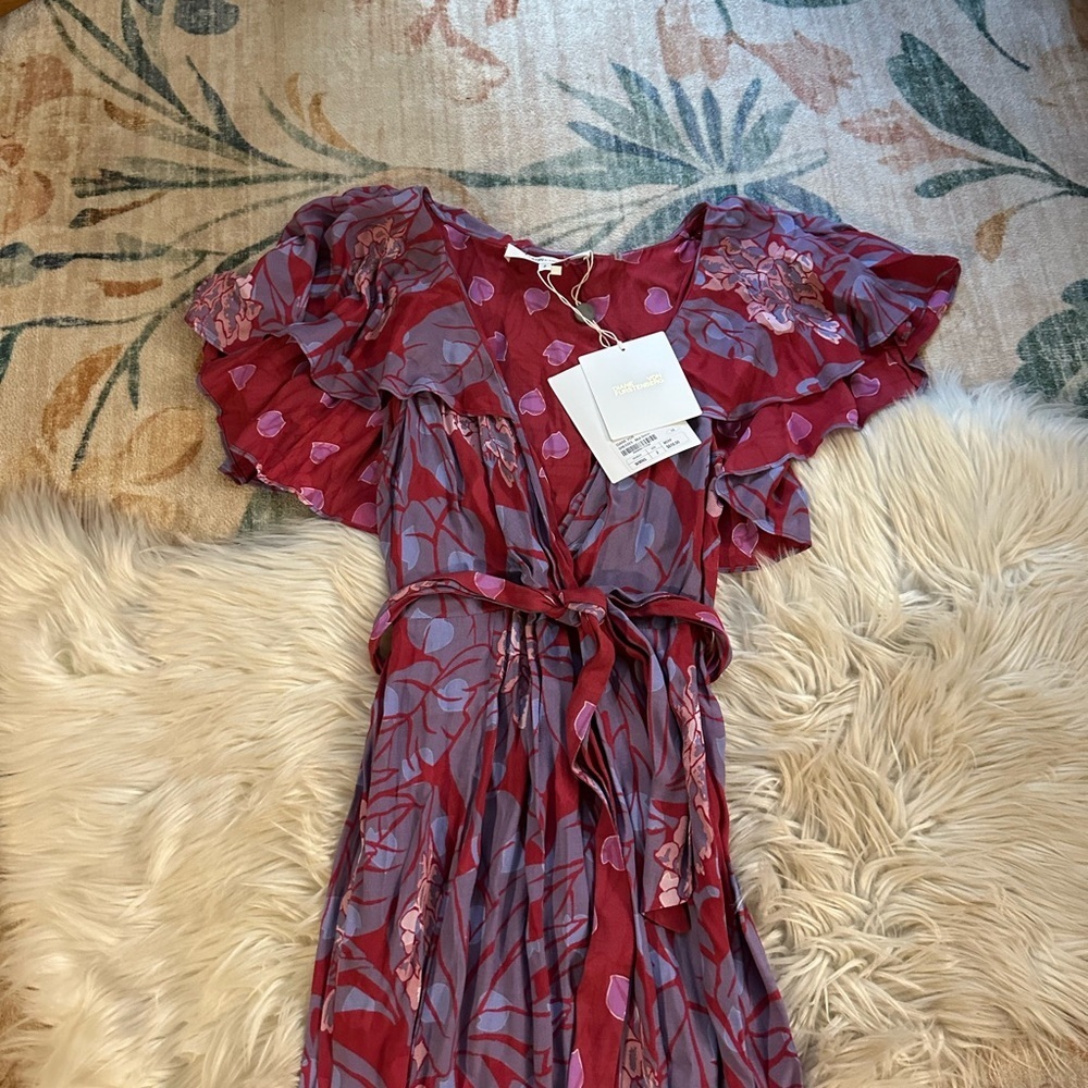 DIANE VON FURSTENBERG Aba Wrap-Effect Printed Crepe Midi Dress - Picture 4 of 5